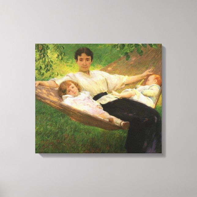 The Hammock (by Joseph DeCamp) Canvas Print (Front)