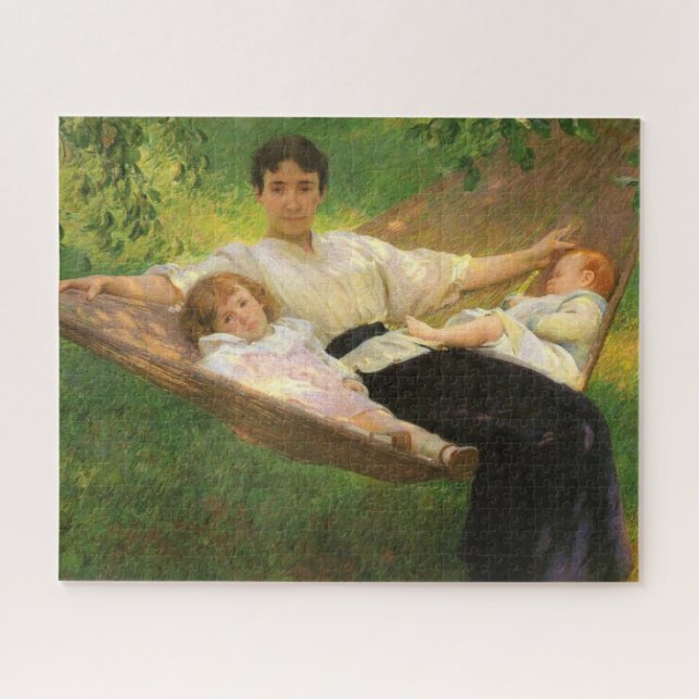 The Hammock (by Joseph DeCamp) Jigsaw Puzzle (Horizontal)