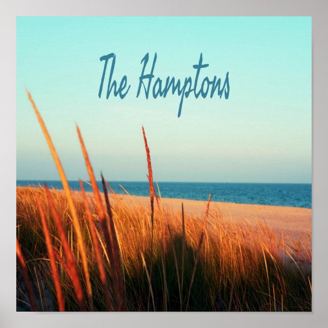 The Hamptons Beach Long Island NewYork Poster (Front)