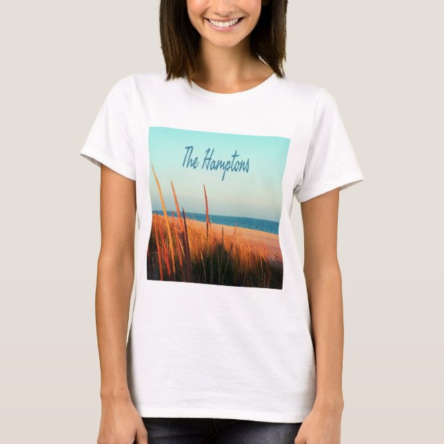 The Hamptons Beach Long Island NewYork T-Shirt (Front)