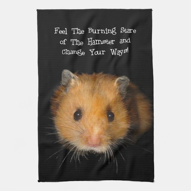 The Hamster Tea Towel (Vertical)