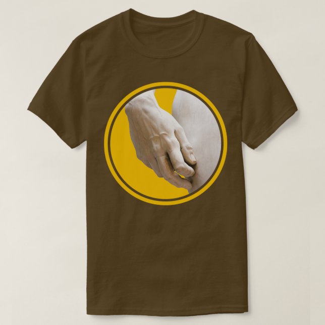 The Hand of Michelangelox27s David T-Shirt (Design Front)