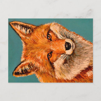 The handsome fox. postcard