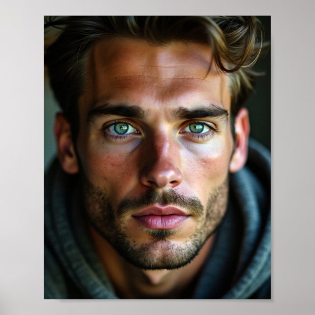 The handsome young American man Poster (Front)