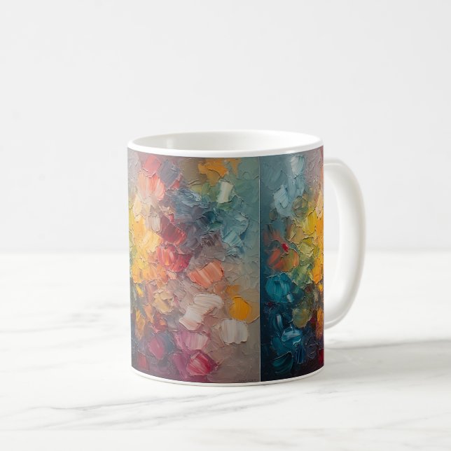 The handwritten work to earn coffee mug (Front Right)