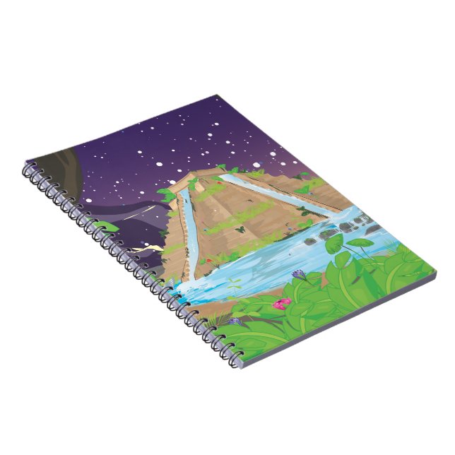 The Hanging Gardens of Babylon Spiral Notebook (Right Side)