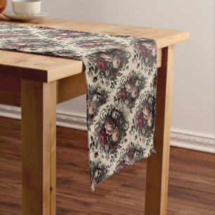 The Hanging Gardens of the Arcane – Gothic Floral  Short Table Runner