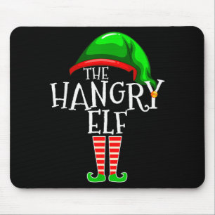 The Hangry Elf Family Matching Group Christmas Fun Mouse Pad