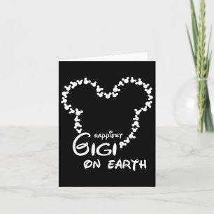 The Happiest Gigi On The Earth Funny Grandma Women Card