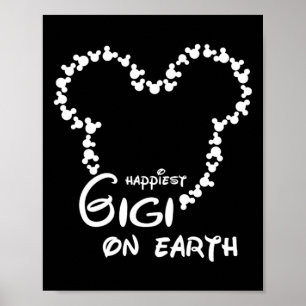 The Happiest Gigi On The Earth Funny Grandma Women Poster