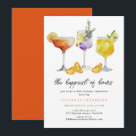 The Happiest Of Hours 60th Birthday Party  Invitation<br><div class="desc">The Happiest Of Hours 60th Birthday Party Invitation
What a fun way to celebrate someone special!</div>