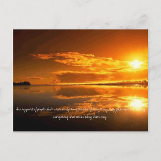 The happiest of people don't necessarily have t... postcard