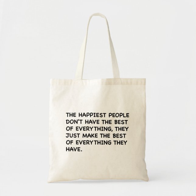 The happiest people Bag (Front)