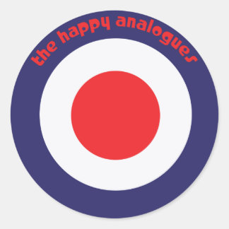 The Happy Analogues Bullseye stickers