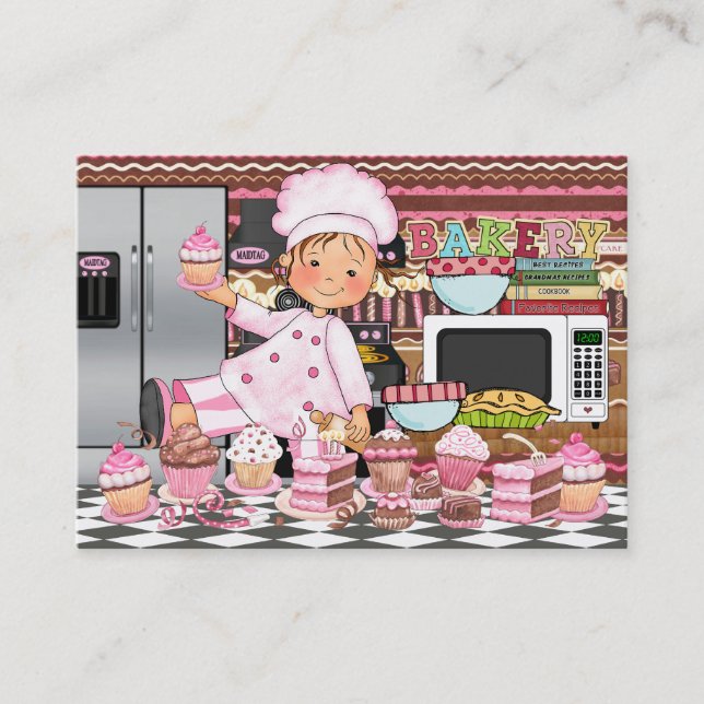 The Happy Chef / Caterer / Bakery - SRF Business Card (Front)