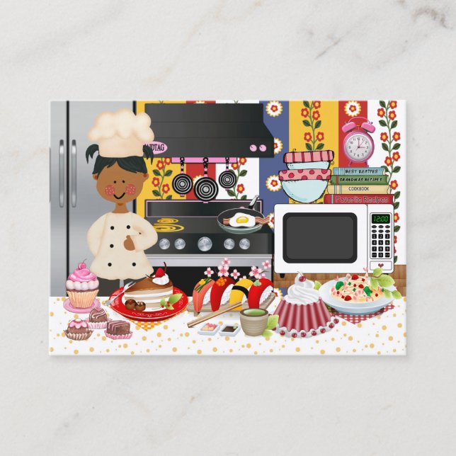 The Happy Chef / Caterer  - SRF Business Card (Front)