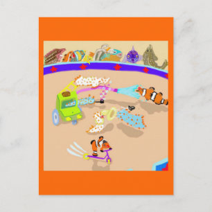 The Happy Clowns Postcard