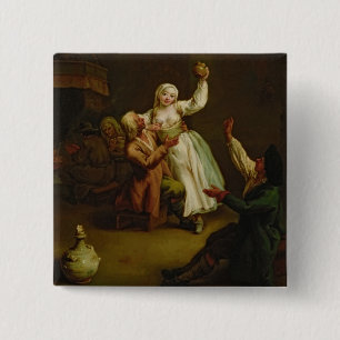 The Happy Couple 15 Cm Square Badge