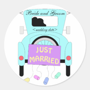 The Happy Couple Classic Round Sticker