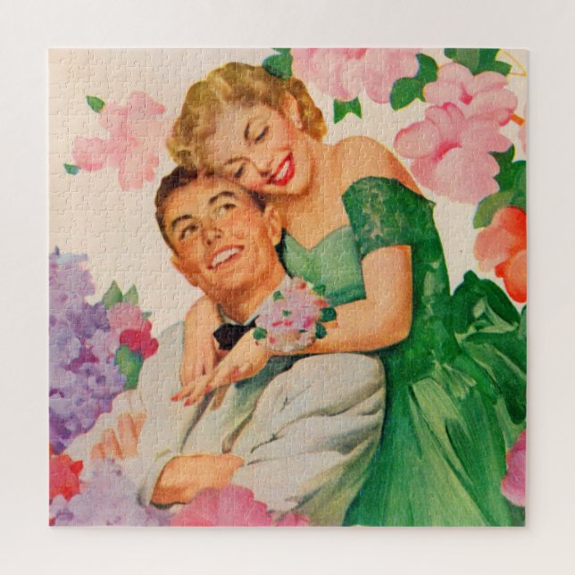 the happy couple jigsaw puzzle (Vertical)
