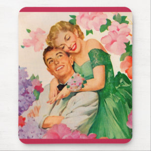 the happy couple mouse pad
