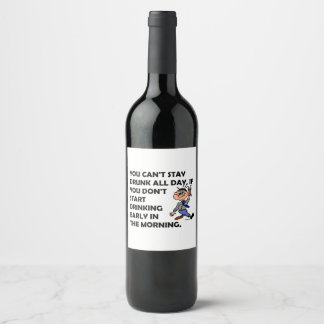The Happy Drinker Wine Label