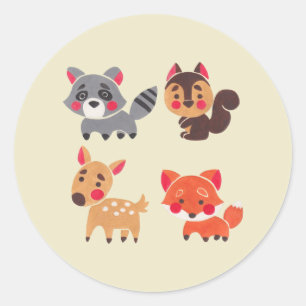 The Happy Forest Friend Classic Round Sticker