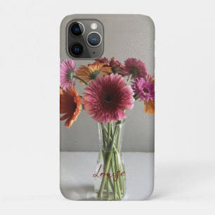 The Happy Gerbera Colorful Flower +Custom Name Case-Mate iPhone Case