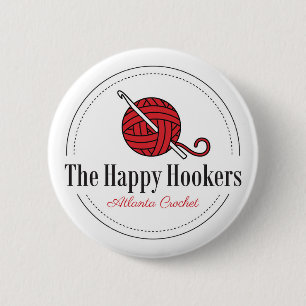 The Happy H Atlanta Crochet Logo Button