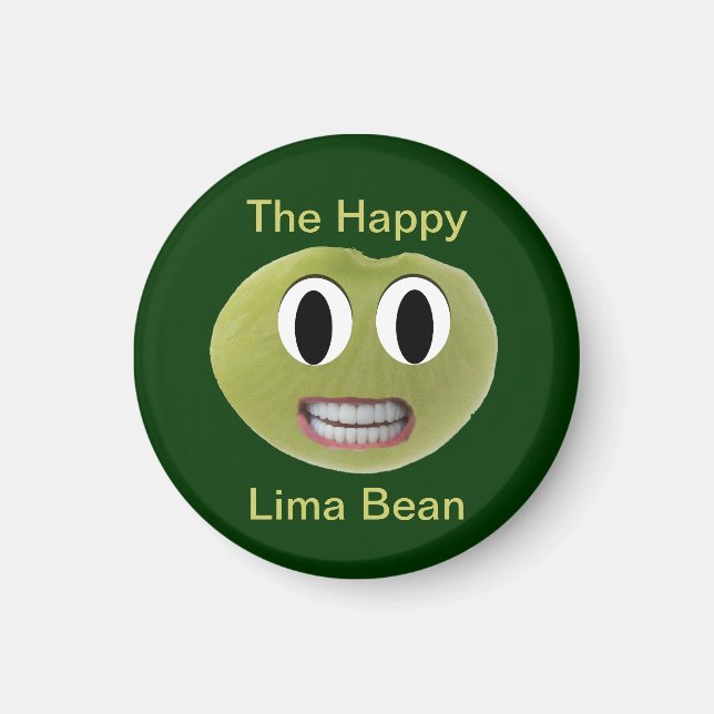 The Happy Lima Bean Magnet (Front)