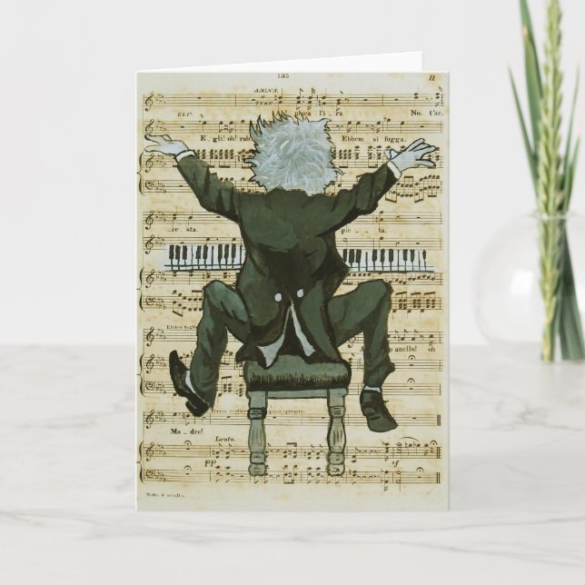 The Happy Pianist Card (Front)