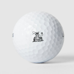 The Happy Racoon Stamp Golf Balls