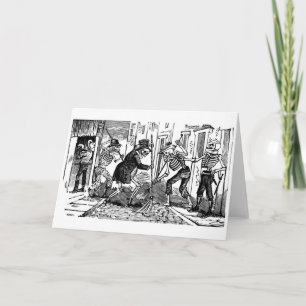 "The Happy Street Cleaner Calaveras" Card