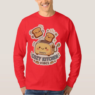 The Happy Toaster | Quirky Breakfast Sticker Tee