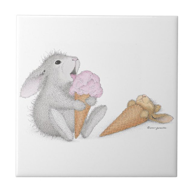 The HappyHoppers® Ceramic Tile (Front)