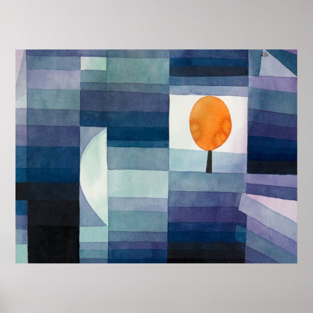 The Harbinger of Autumn ,Cubism Paul Klee Poster (Front)