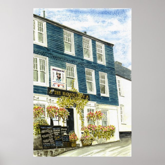 'The Harbor Inn (Padstow)' Print (Front)