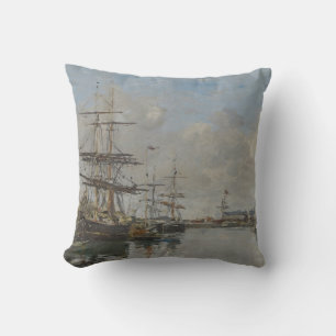 The Harbor of Le Havre (ca. 1885–90) Cushion