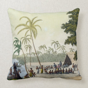 The Harbour at Anamooka, plate 82 from 'Le Costume Cushion