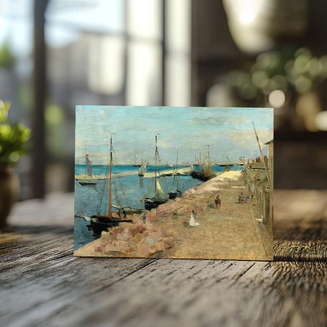 The Harbour at Cherbourg | Berthe Morisot Postcard (Creator Uploaded)