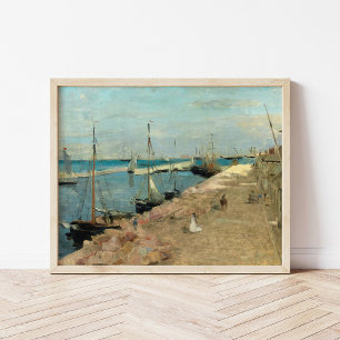 The Harbour at Cherbourg   Berthe Morisot Poster