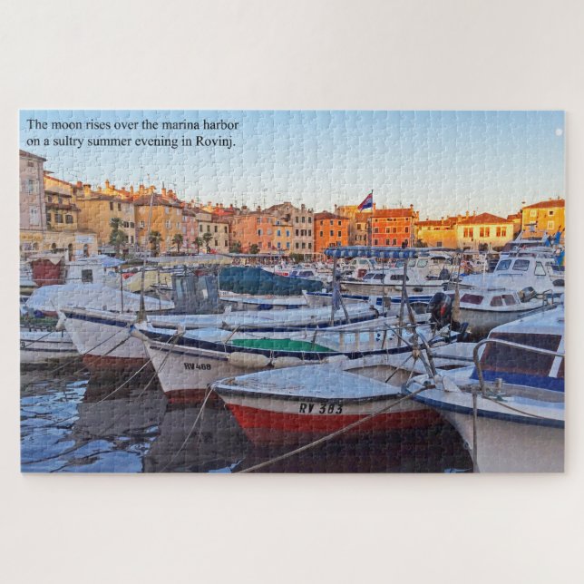 The Harbour at Rovinj Croatia Large Jigsaw Puzzle (Horizontal)