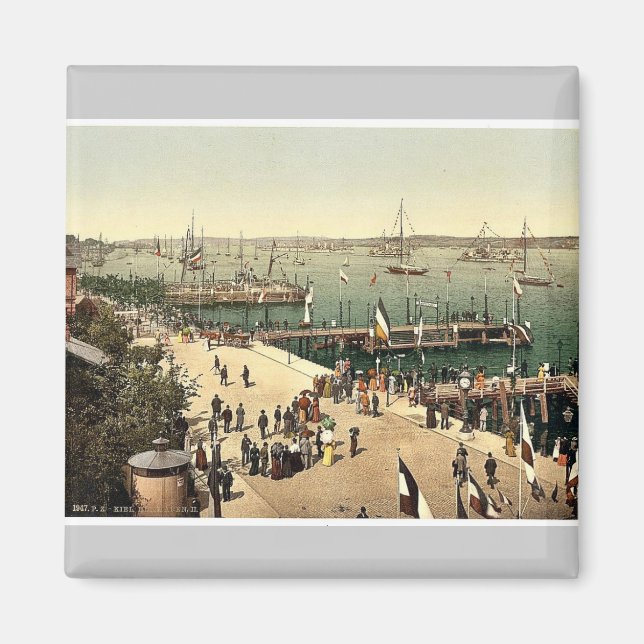The harbour, III., Kiel, Schleswig-Holstein, Germa Magnet (Front)