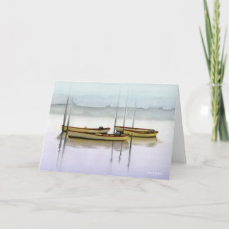 The Harbour Note Cards Ship boat seascape water