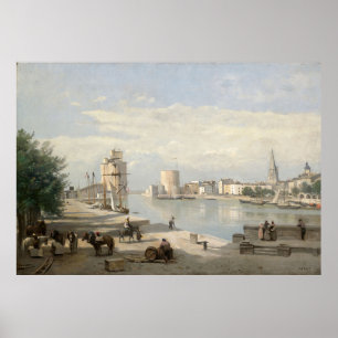 The Harbour of La Rochelle (1851) Jean-Baptiste-Ca Poster