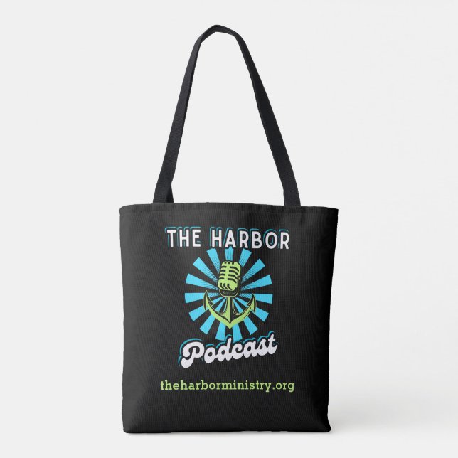 The Harbour Podcast Allover Tote Bag (Back)