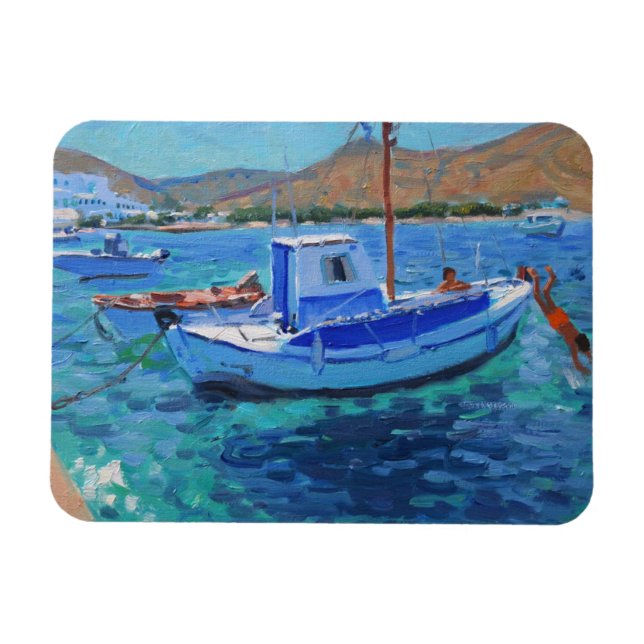 The harbour Tinos  2012 Magnet (Horizontal)