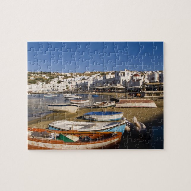 The harbour town with colourful fishing boats jigsaw puzzle (Horizontal)