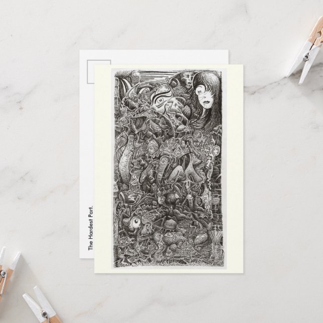 The Hardest Part,  by Brian Benson. Flat Card (Front/Back In Situ)