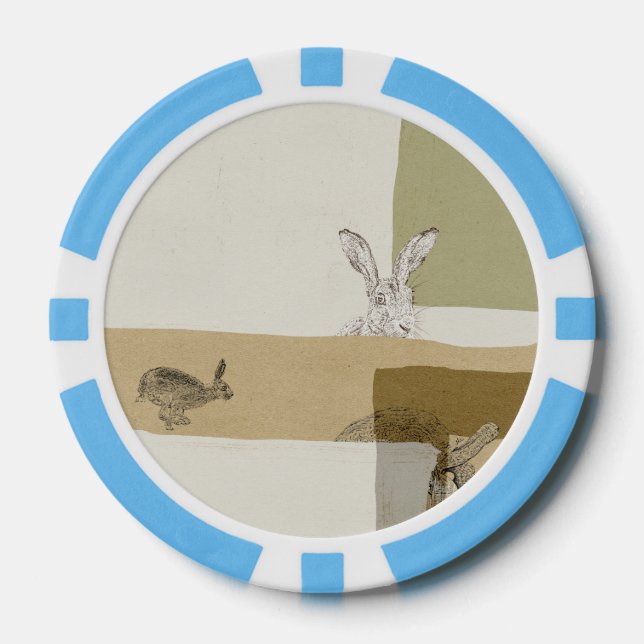 The Hare and the Tortoise An Aesop's Fable Poker Chips (Front)
